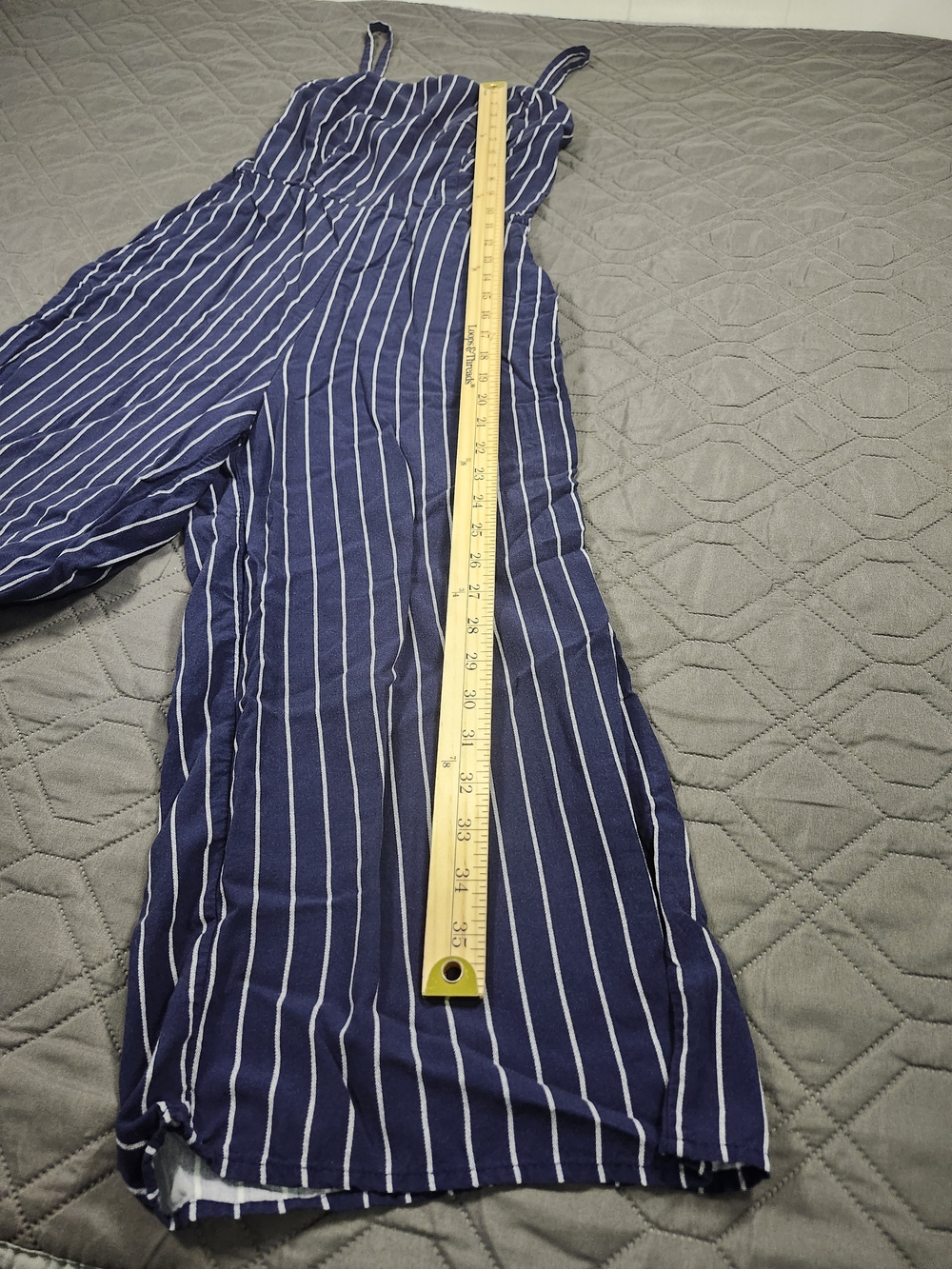 Old Navy striped Navy And White Jumpsuit With Pockets Size S - Picture 4 of 11